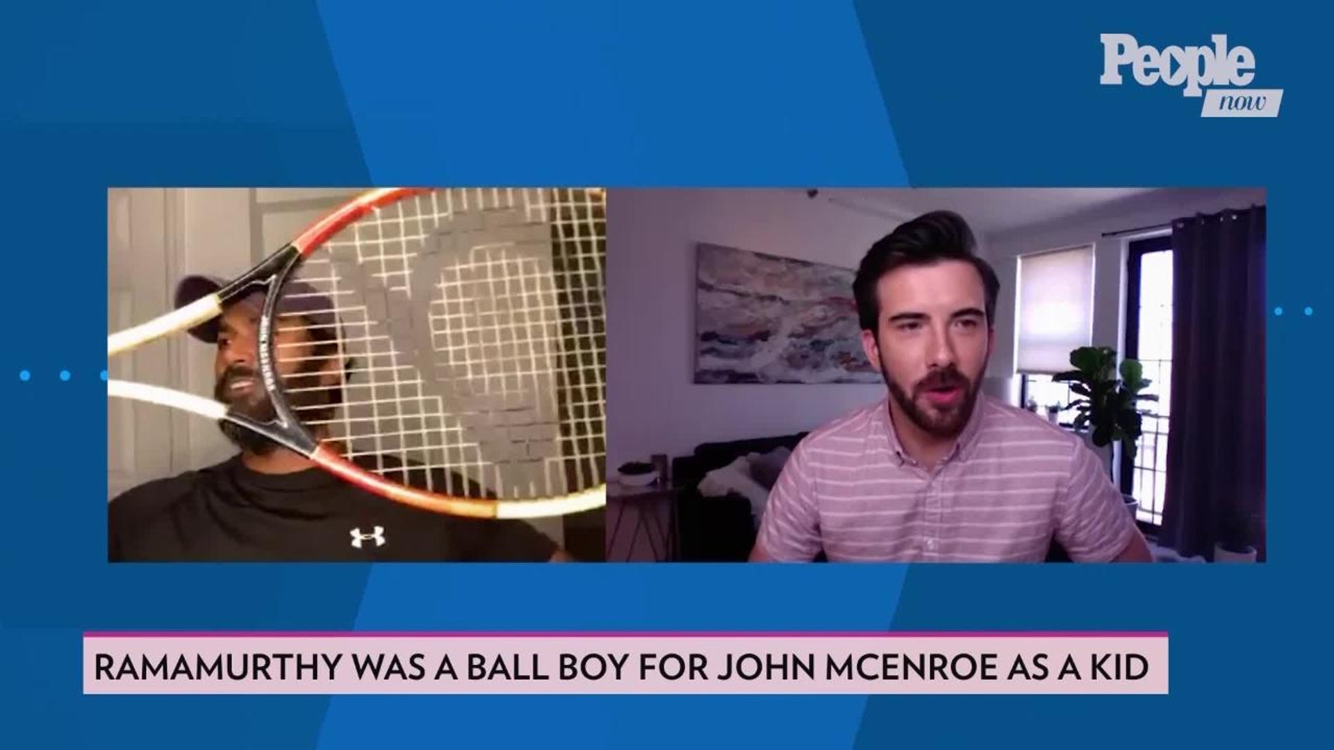 Never Have I Ever's Sendhil Ramamurthy Shows off Broken Tennis Racket from  Costar John McEnroe - video Dailymotion