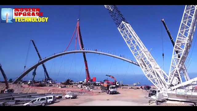 LUAR BIASA,,Technology Mesin Konstruksi Modern Pembuatan Jembatan - Lihat Alat Berat Terbesar Bekerja