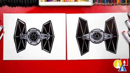 How To Draw Tie Fighter From Star Wars | Art for Kids Hub