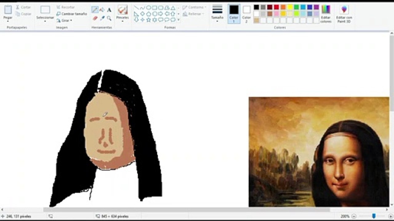 Photoshop es mi pasión - Mona lisa -Dibujo nivel dios, no lo puedo creer