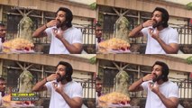 Meezaan Jaaferi Enjoying Pani Puri On The Streets Of Mumbai