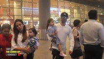 Shahid And Mira Along With Son Zain And Daughter Misha Kapoor Return From Holiday
