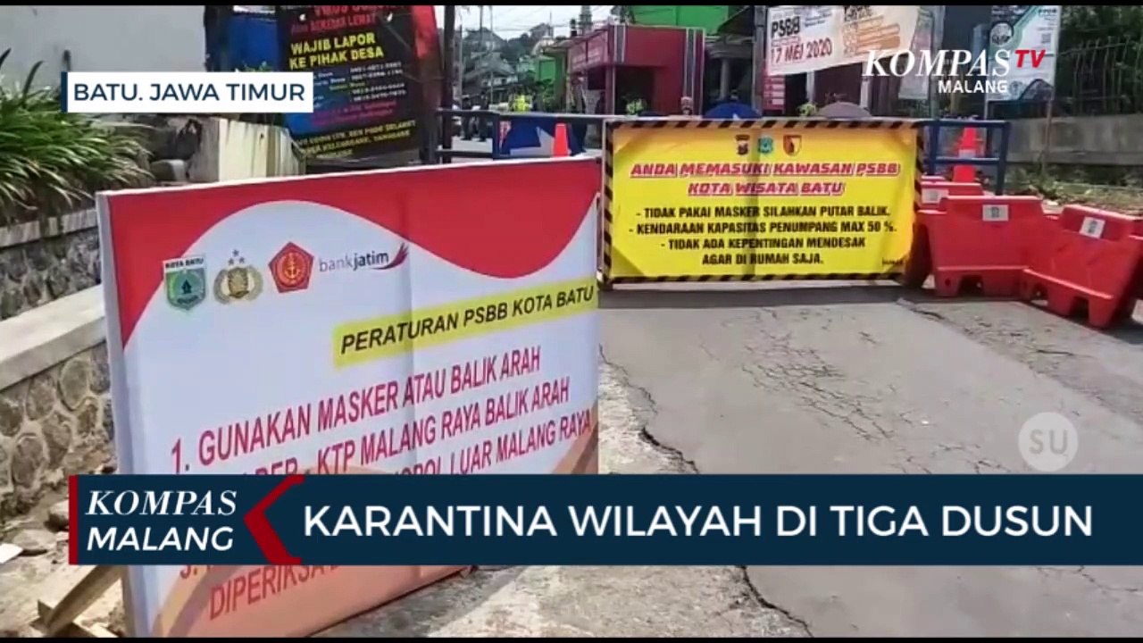 Warga Tiga Dusun di Desa Giripurno Kota Batu Jalani Karantina Wilayah