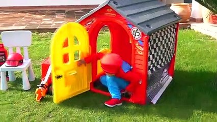 Kids Play | Pretend play Police - wheels fell into the pool | Dima Kids TV