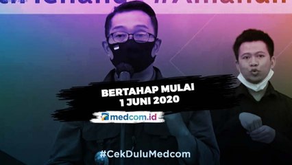 Ridwan Kamil Beberkan Tahapan Kenormalan Baru di Jawa Barat