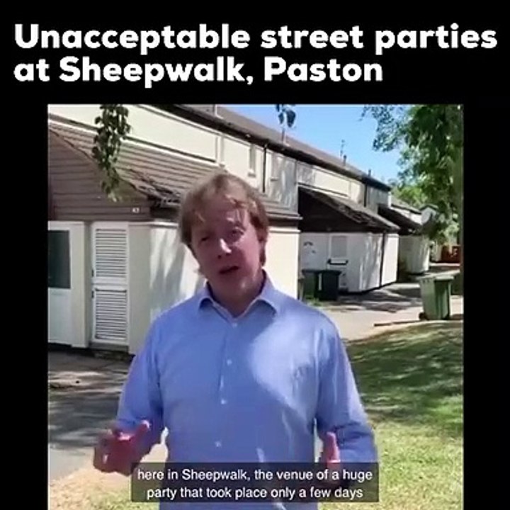 Peterborough MP Paul Bristow criticises "unacceptable" street parties