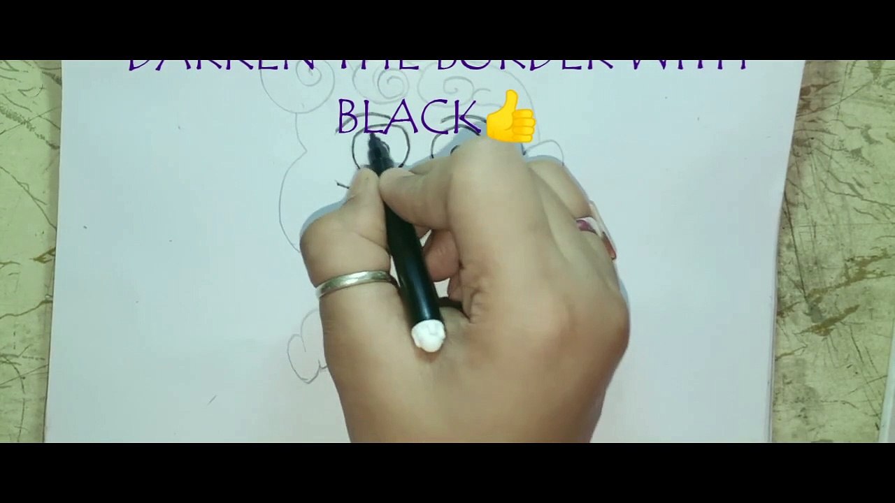 How to draw Himawari | Shinchan sister | Cute drawing | Easy cartoon drawing | anime | Yoosh