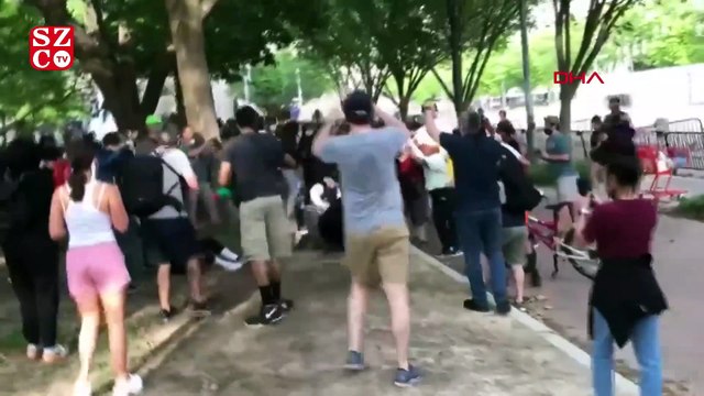 ABD'de Beyaz Saray önünde George Floyd protestosu