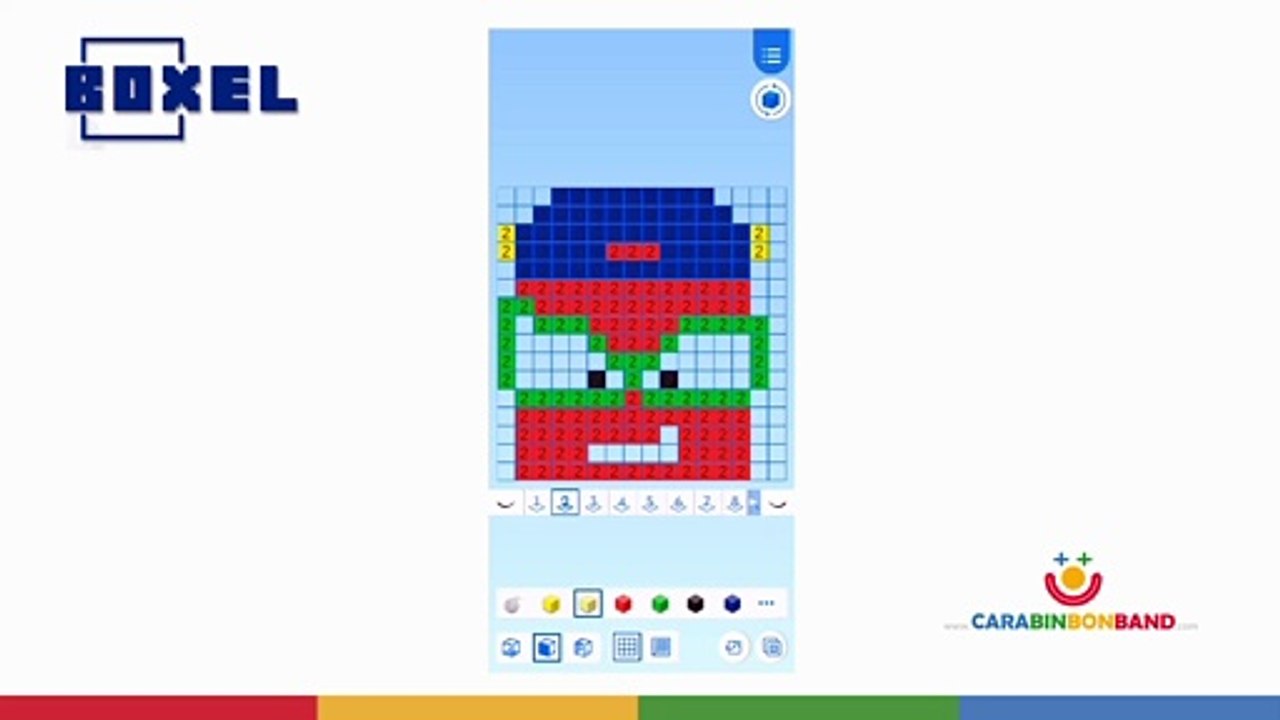3D PARA NIÑOS - Probamos BOXEL y hacemos a #KidFury de #Superzings - #PixelArt by CARA BIN BON BAND