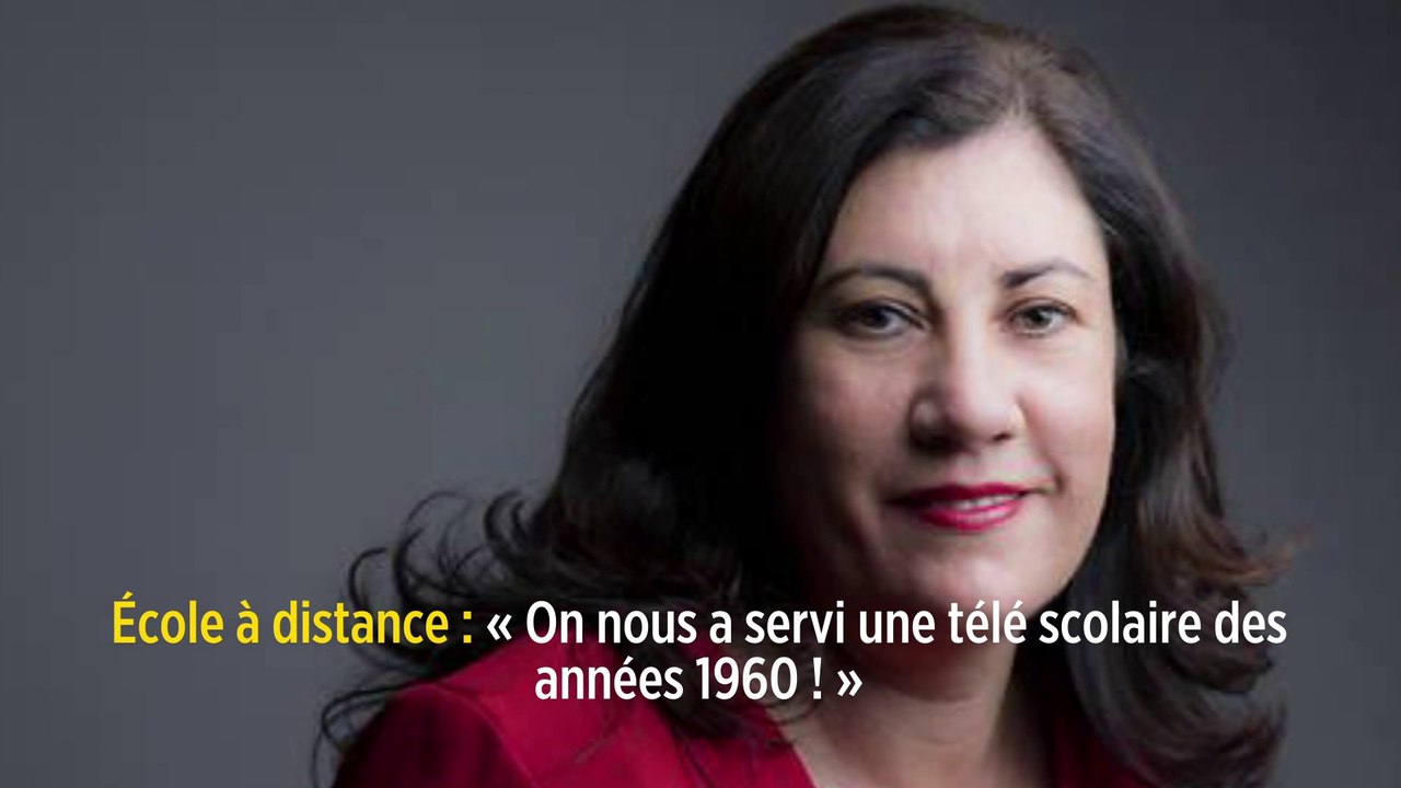 École à distance : « On nous a servi une télé scolaire des années 1960 ! »