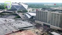 Ricuh! Massa Demo Atas Kematian George Floyd di Tangan Polisi di Depan Gedung CNN Atlanta