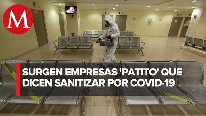 Coronavirus provoca 'brote' de empresas de desinfección... 'patito'