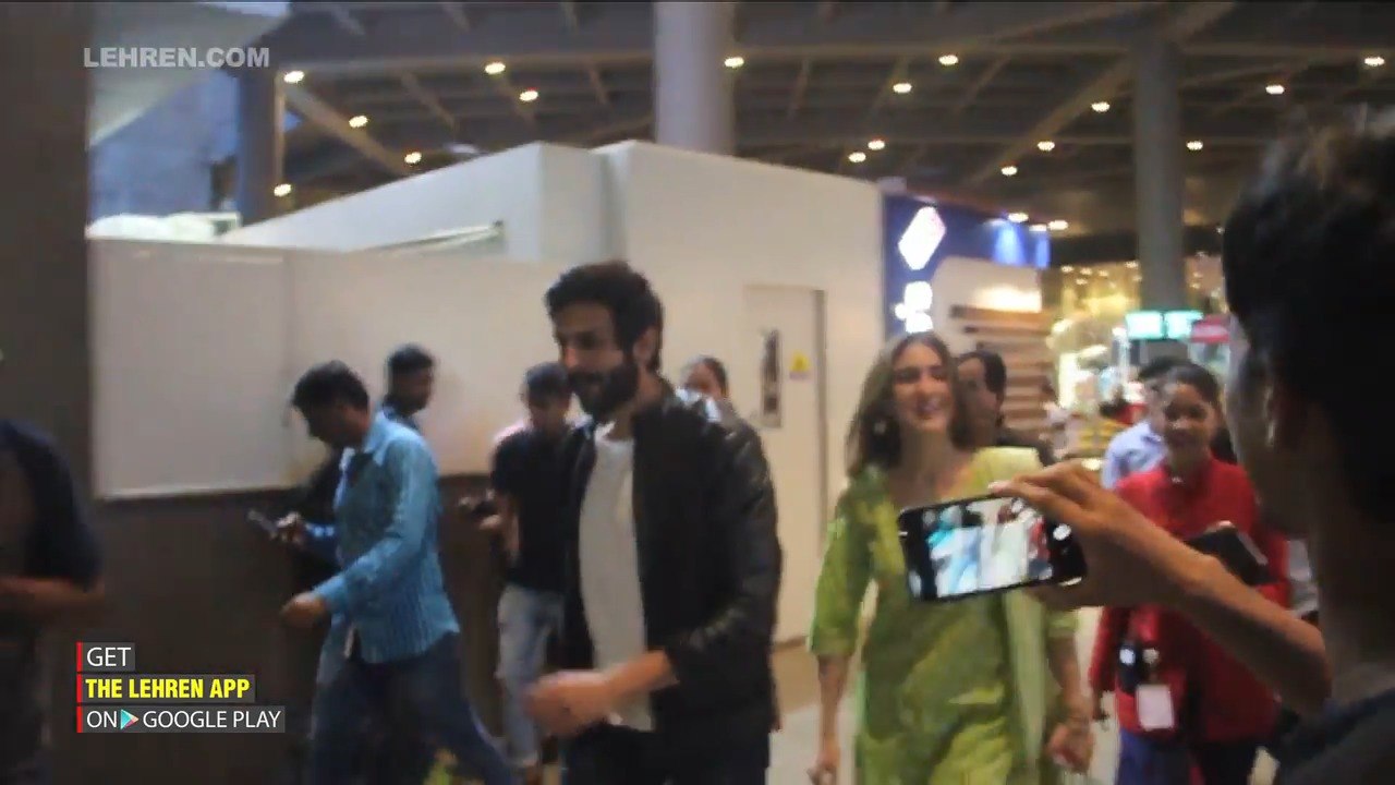 Kartik Aaryan And Sara Ali Khan Back From Love Aaj Kal Shoot