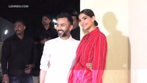 Anand Ahuja Showers Love On Wife Sonam Kapoor At The Zoya Factor Screening