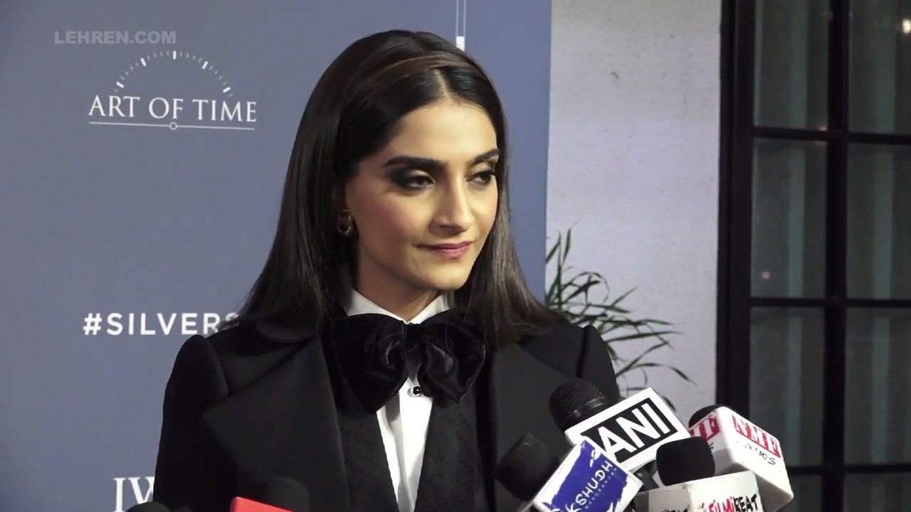 Sonam Kapoor Looks Classic In Tuxedo At IWC Schaffhausen Launch