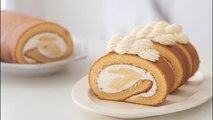 カスタード・ロールケーキの作り方 Custard Cream Cake Roll｜HidaMari Cooking
