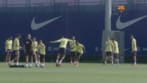 El Barça prepara el regreso de la liga elevando el ritmo en los entrenamientos