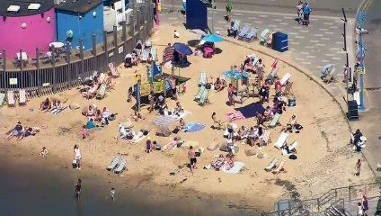 Revellers head to the beach despite lockdown