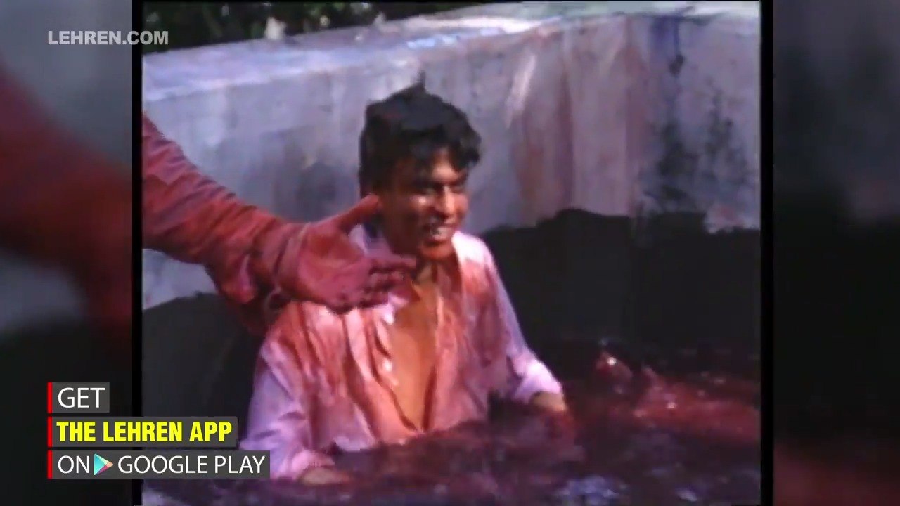 Throwback Video: Shah Rukh And Gauri Khan's Crazy Dance At A HOLI Party