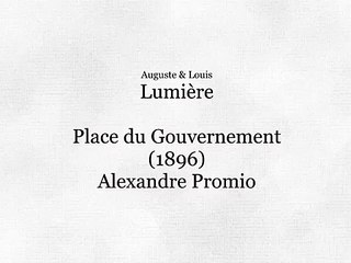 Place du Gouvernement (Plaza del gobierno) [1896]