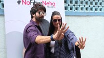 Shahid Kapoor Meets Neha Dhupia To Record For 'No Filter Neha'
