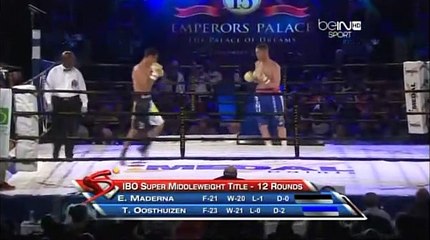 Thomas Oosthuizen vs Ezequiel Osvaldo Maderna (09-11-2013) Full Fight