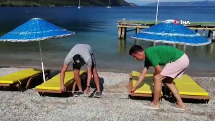 Akbük Sahili konuklarını bekliyor