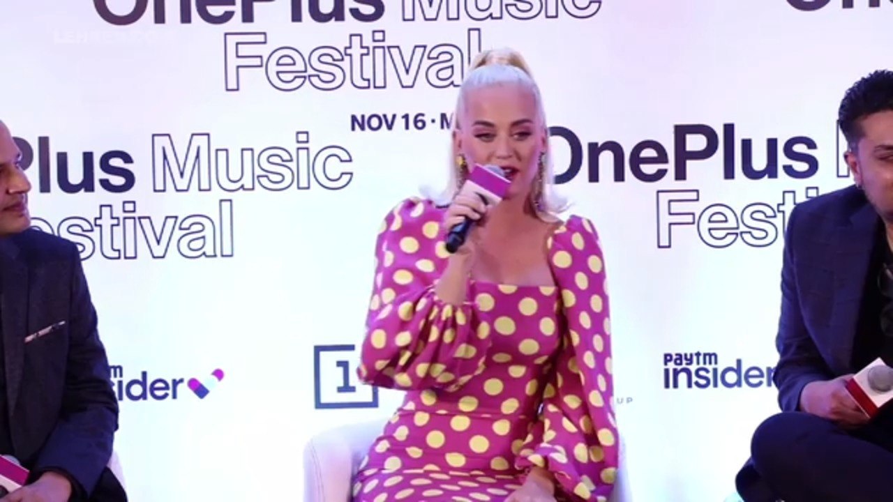 Katy Perry talks about collaborating with Indian singers | OnePlus Music Festival