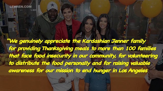 Kim, Kourtney & Kris Give Out Thanksgiving Meals At A Food Bank After Food Fight!