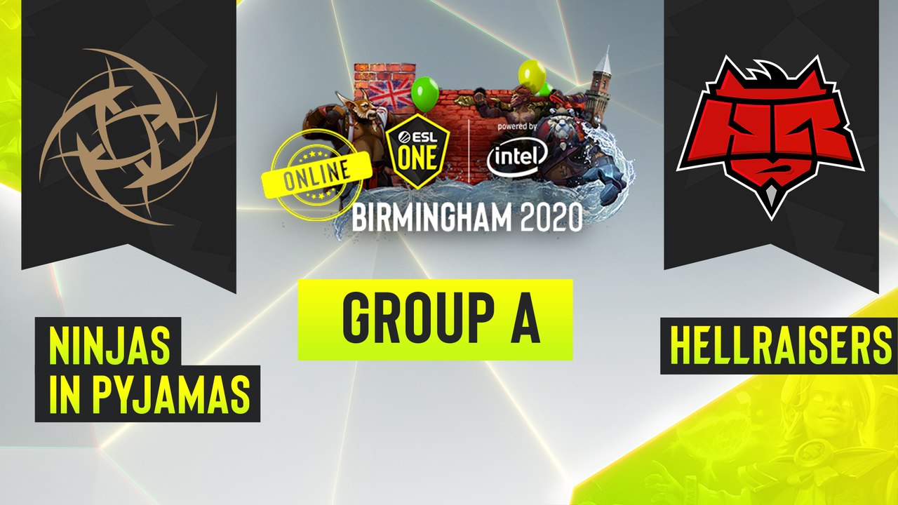 Dota2 - Ninjas in Pyjamas vs. HellRaisers - Game 1 - ESL One Birmingham 2020 - Group A - EU