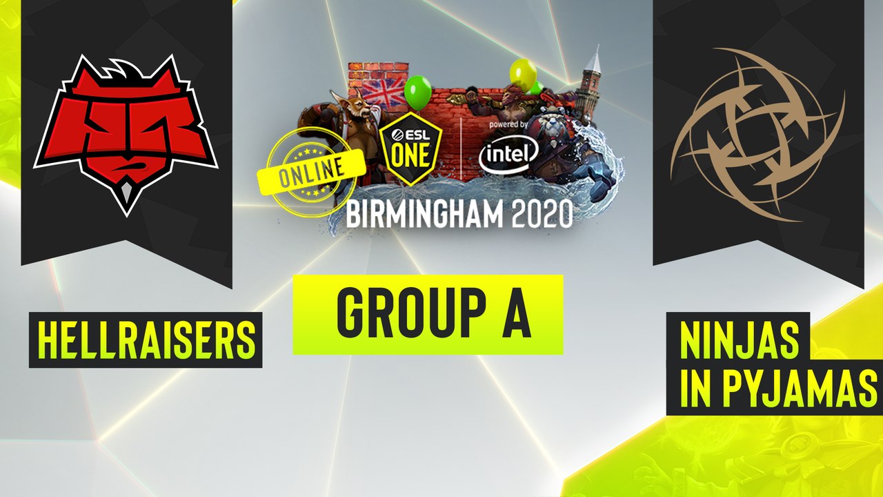 Dota2 - Ninjas in Pyjamas vs. HellRaisers - Game 2 - ESL One Birmingham 2020 - Group A - EU