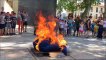 La tradicional y antiquísima quema del "mayo" en la localidad de Murieta
