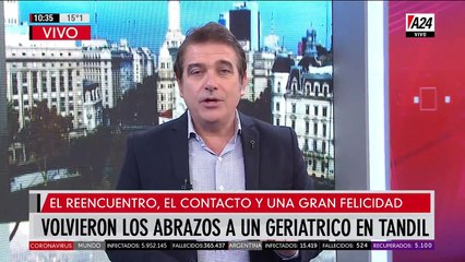 Volvieron los abrazos a un geriátrico en Tandil