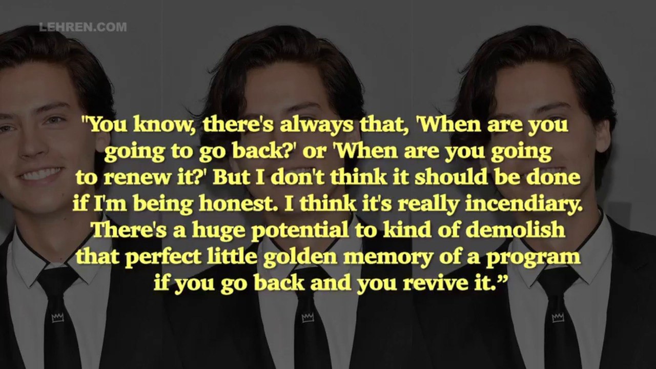 Cole Sprouse REVEALS Why He Doesn’t Want A ‘Suite Life’ Reboot