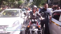 Sonakshi Sinha's Bike Ride On Mumbai Roads