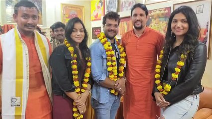 Khesari Lal पहुंचे प्रयागराज, करेंगे 'मंटुआ के नानी' की शूटिंग