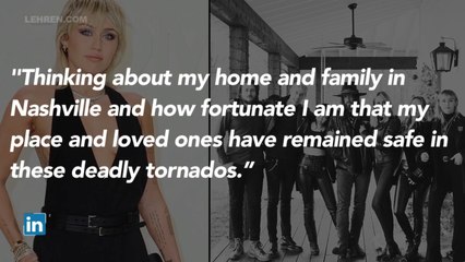 Miley Cyrus Mourns Over Nashville Tornadoes