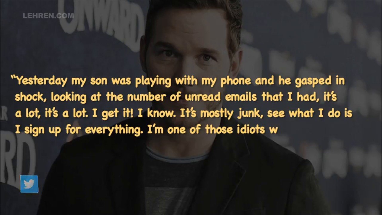 Chris Pratt Goes Crazy After Accidently Wiping Out All Of His Emails Video Dailymotion