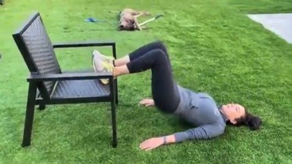 Preity Zinta Finds A New 'Jugaad' To Workout At Home