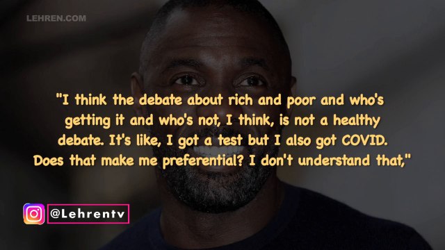 Idris Elba Shuts Down The COVID-19 Positive Test Conspiracy Theory