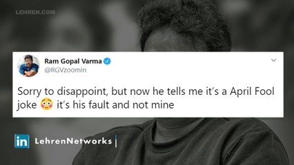 Ram Gopal Varma's Insensitive Joke On Coronavirus