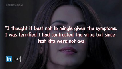 When Kriti Kharbanda Thought She Had Coronavirus