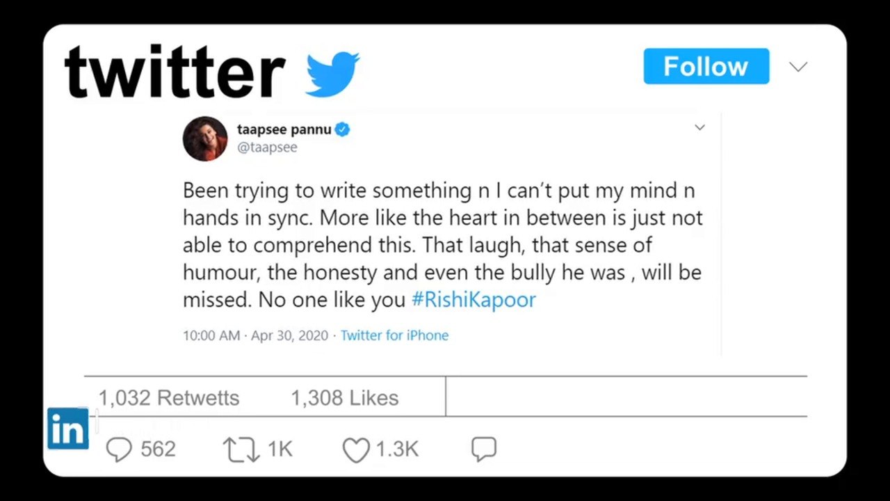Celebs REACT On Rishi Kapoor's Sudden Demise