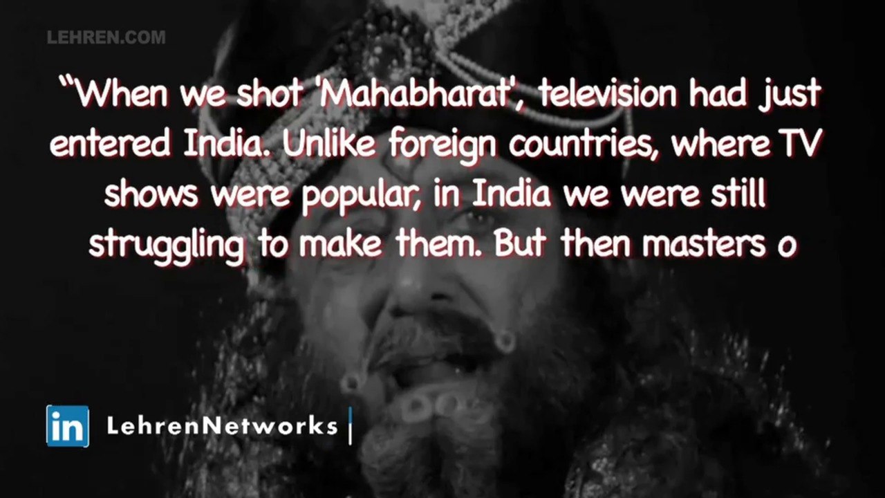 Gufi Paintal Reveals How Mahabharat Was Chartering New Grounds Back In The Day