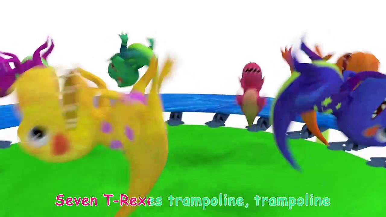 Dinosaurs T-Rex Number Song | CoComelon Nursery Rhymes & Kids Songs