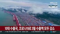 10대 수출국, 코로나19로 3월 수출액 모두 감소