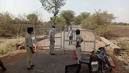 भानपुरा में कोविड19 मामले के बाद चंदवासा में प्रशासन अलर्ट