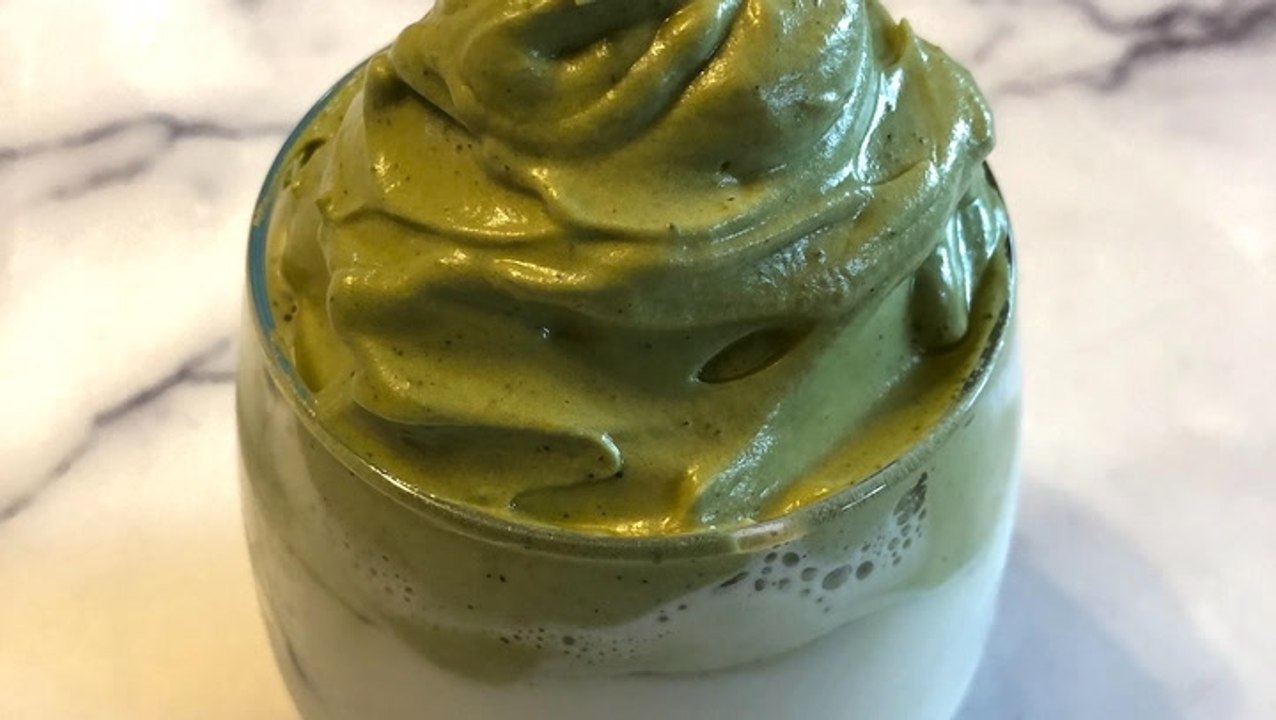 Here's how to make a whipped matcha latte — a m...