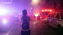 US Unrest: Rioters set fire to police vehicles in New York