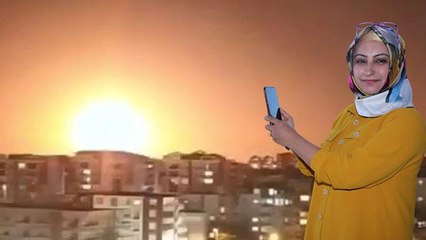 Meteor düşmesi sanılan doğa olayını görüntüleyen kadın: O an korkmadım